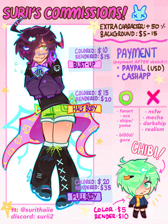comms sheet!